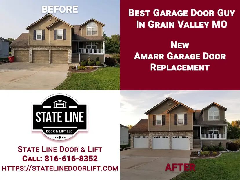 Amarr carriage door installation in Grain Valley MO