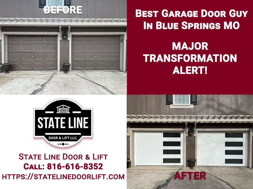 New garage door installation in Blue Springs MO